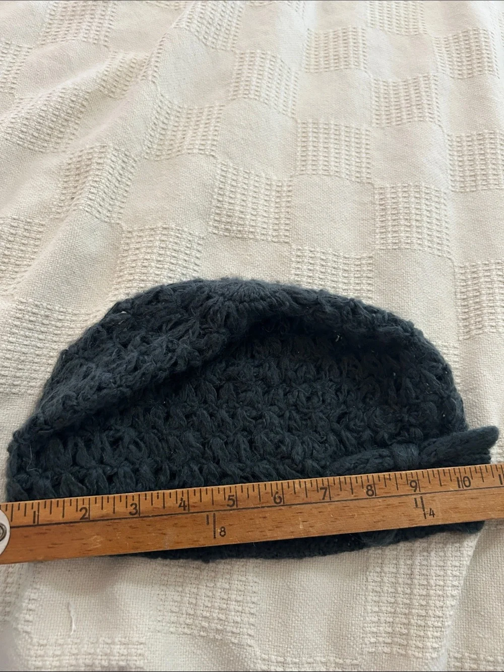 Wooden Ships crochet Knit Bow Beanie grey